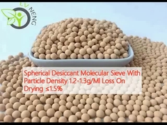 Penyaringan Molekuler Desiccant Bola dengan Densitas Partikel 1,2-1,3 g/Ml Kerugian Saat Pengeringan ≤1,5%