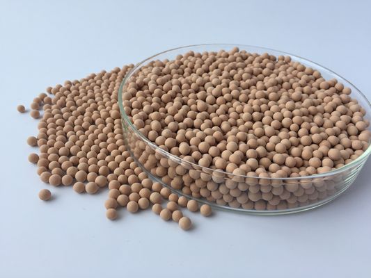 kualitas  3 - 5mm 4A Molecular Sieve Desiccant Granular With High Crush Strength pabrik